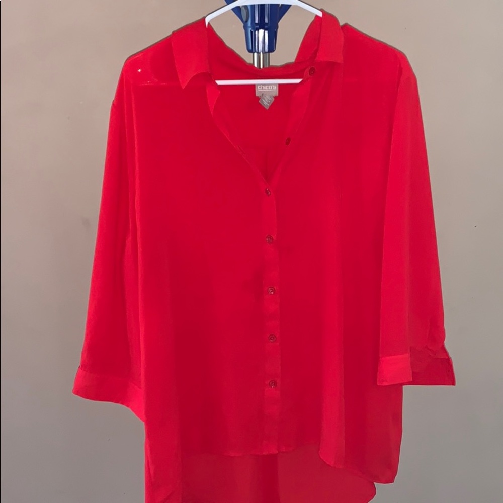 Chico’s Red Blouse